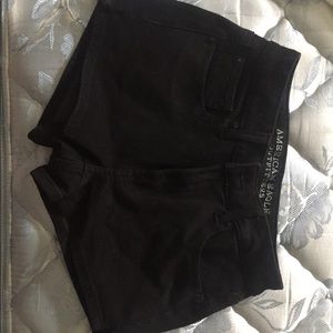 American Eagle high rise black shorts